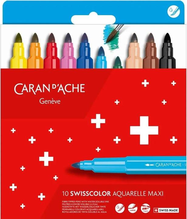Image du produit Caran d'Ache Crayons-feutres Fancolor (Multicolore, 10 x)