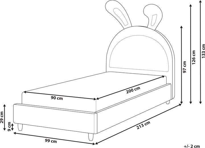 Actual product image Beliani Lallias (90x200)