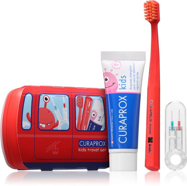 Image du produit Curaprox Travel Set rouge Box (Souple, 1x)
