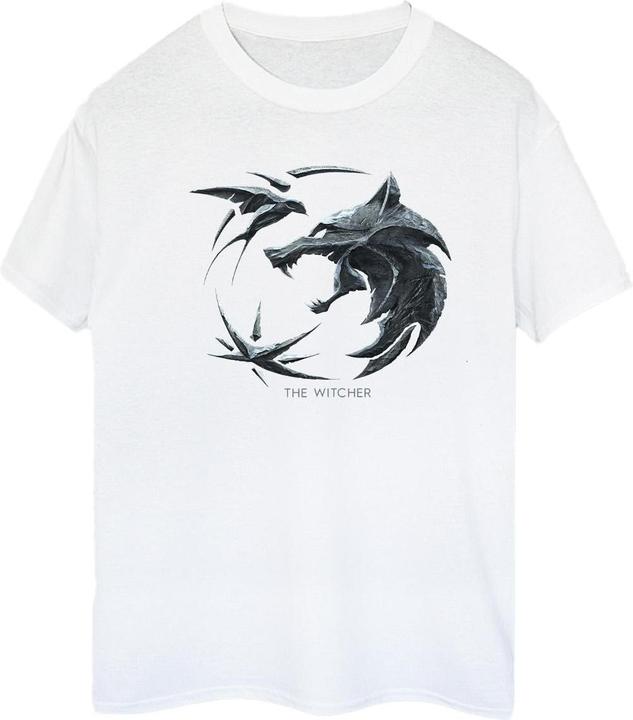 Produktbild Netflix The Witcher Wolf Logo TShirt (L)