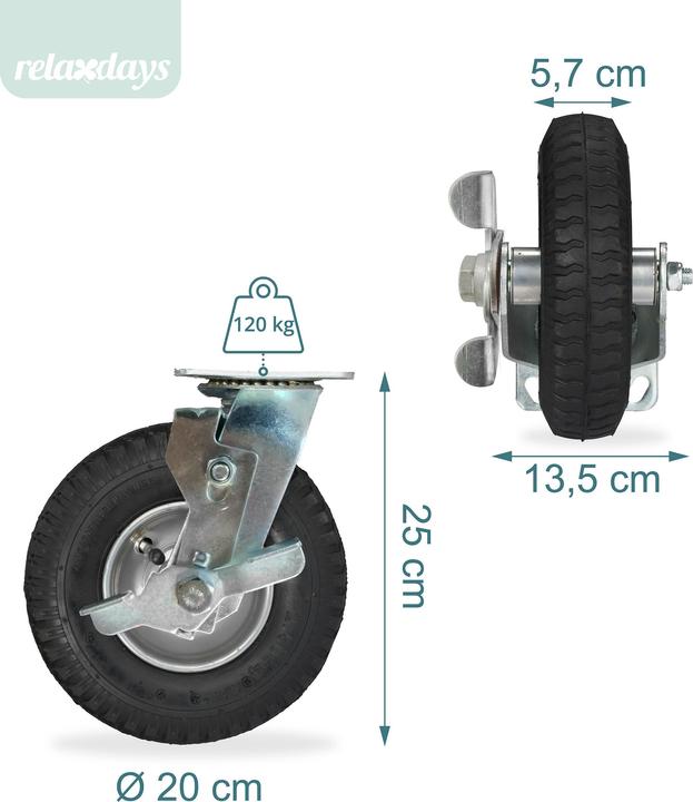 Produktbild Relaxdays Lenkrolle