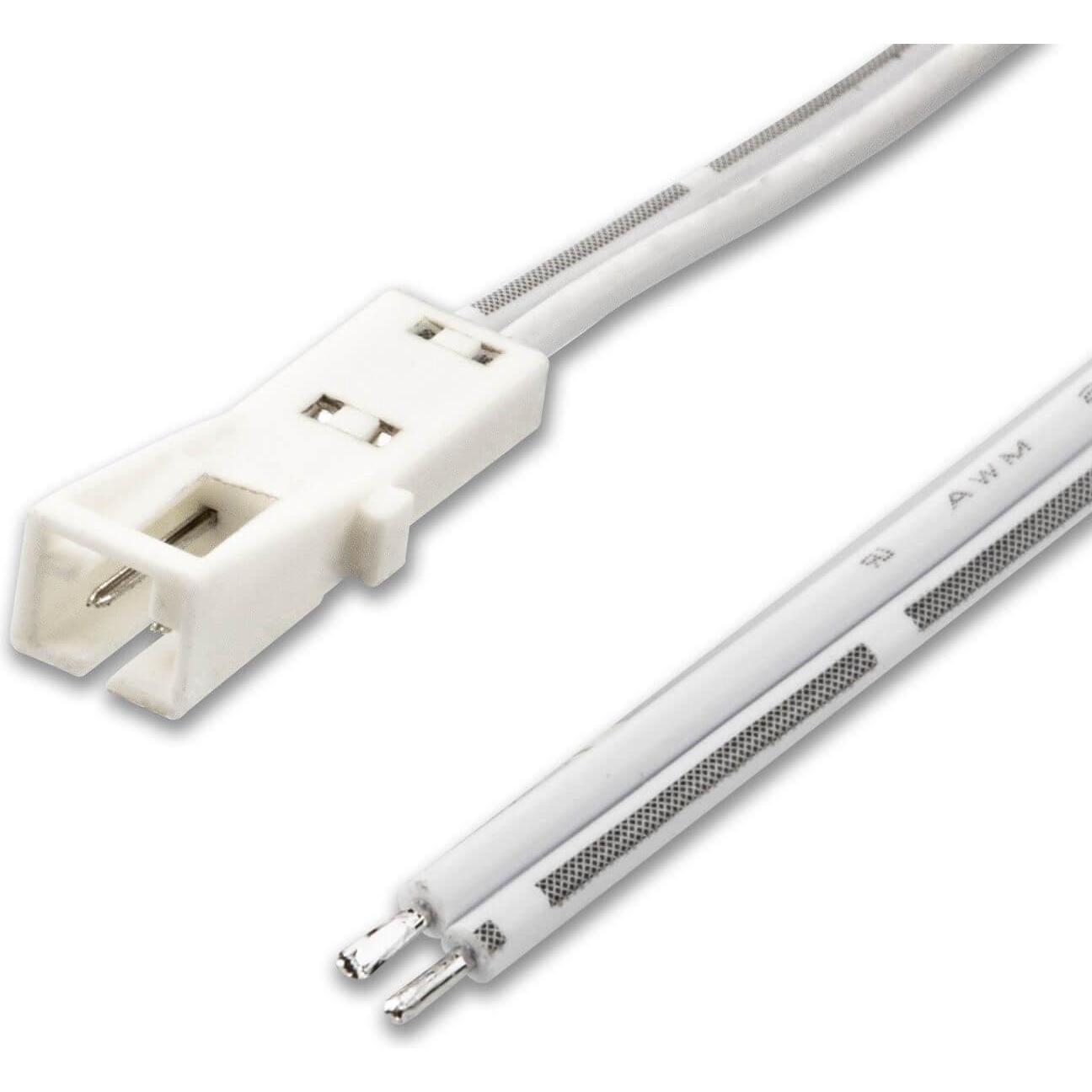 Isoled, Zubehör Beleuchtung, MiniAMP Anschlussbuchse female, 30cm, 2-polig, weiss, max. 3A