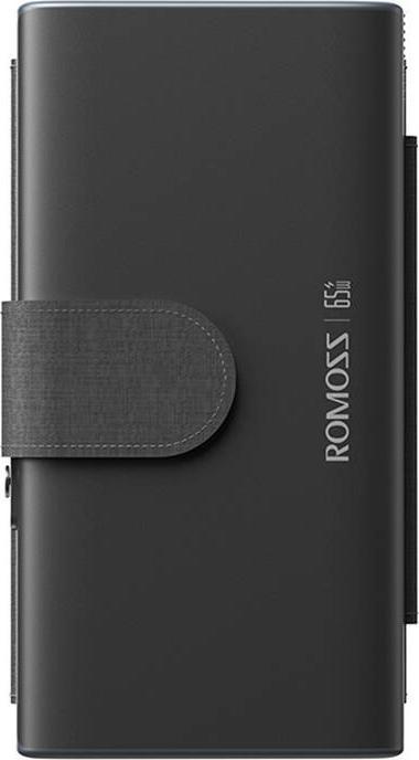 Actual product image Romoss Solar Powerbank 30000mAh 65W Black (30000 mAh, 65 W, 111 Wh)