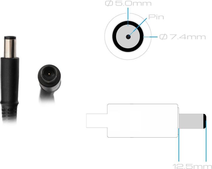 Image du produit HP Adaptateur secteur original pour ordinateur portable (120 W)