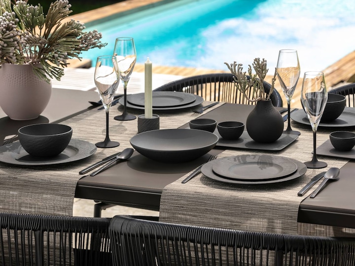 Produktbild Villeroy & Boch Servierplatte quadratisch/Gourmetteller Manufacture Rock