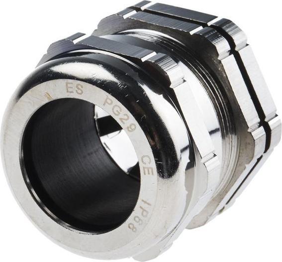 Actual product image RS PRO EMC Cable Gland c/w Locknut,PG29 18-25MM