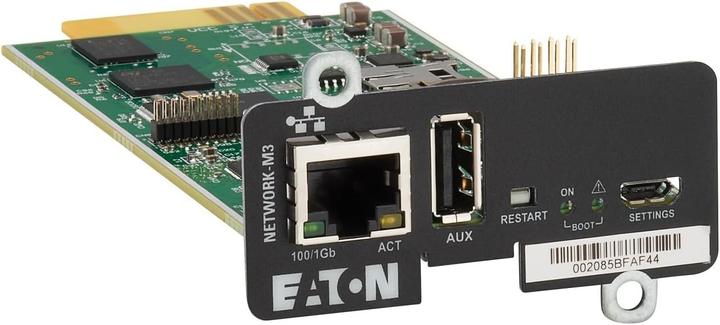 Actual product image Eaton Cybersecure M3 Gigabit Network Card With Temperature And Humidity Sensor For Ups