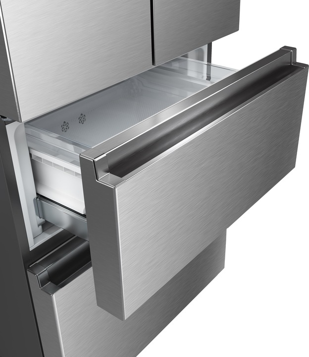 Actual product image Hisense RF632N4BCE Side-by-side Refrigerator Free Installation 485 L E Stainless Steel (485 l)