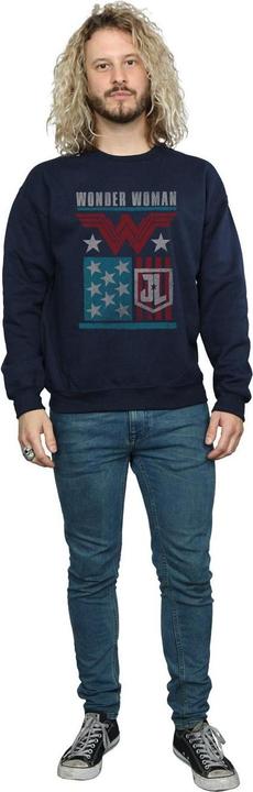 Produktbild Justice League Movie Wonder Woman Flag Sweatshirt (XXL)