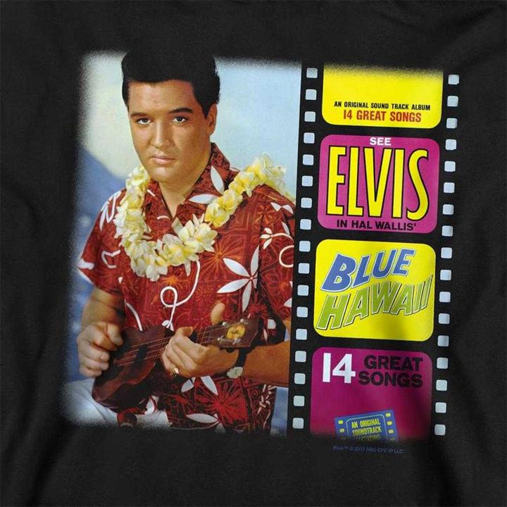 Produktbild Elvis Blue Hawaii Album Kapuzenpullover Zum Überziehen (128)
