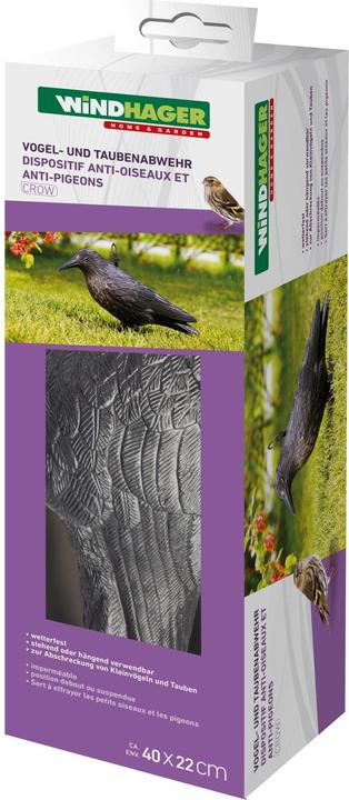 Immagine prodotto Windhager Figura animale corvo 37cm, nero