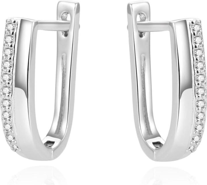 Image du produit Beneto Boucles d'oreilles élégantes en argent avec zircons AGUC1433 (L)