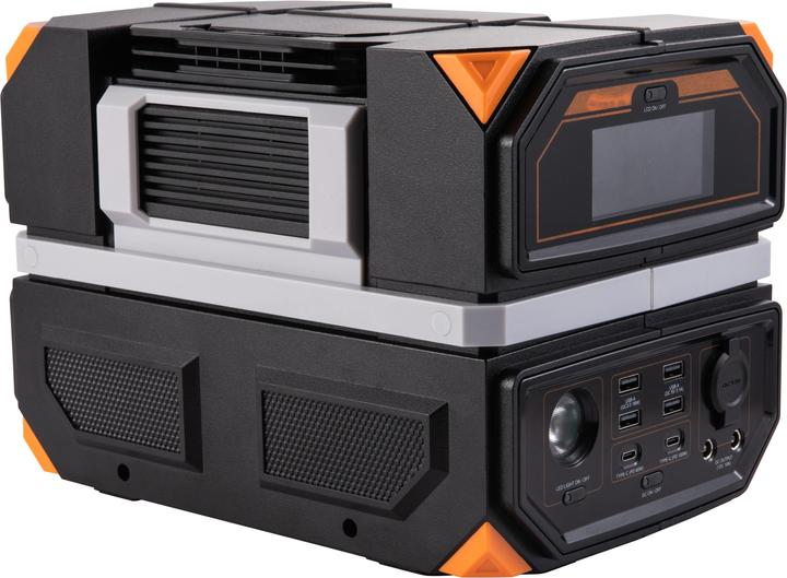 Produktbild Technaxx TX-202 Powerstation 20Ah Power Delivery Li-Ion Schwarz-Silber, Orange Outdoor (504 Wh, 6.25 kg)