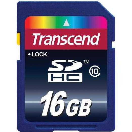 Transcend TS16GSDHC10 - 16 GB SD Card (16 GB, SDHC, U3), Speicherkarte