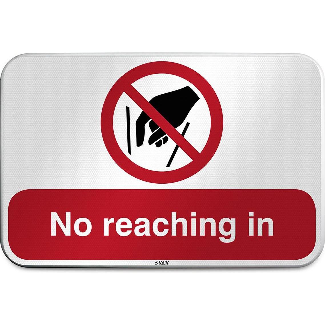 Brady, Sicherheitskennzeichnung, ISO Safety Sign - No reaching