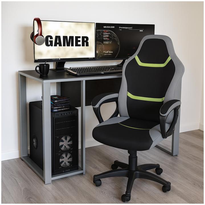Image du produit HTI-Living Chaise de bureau réglable en hauteur Marcel Jaune