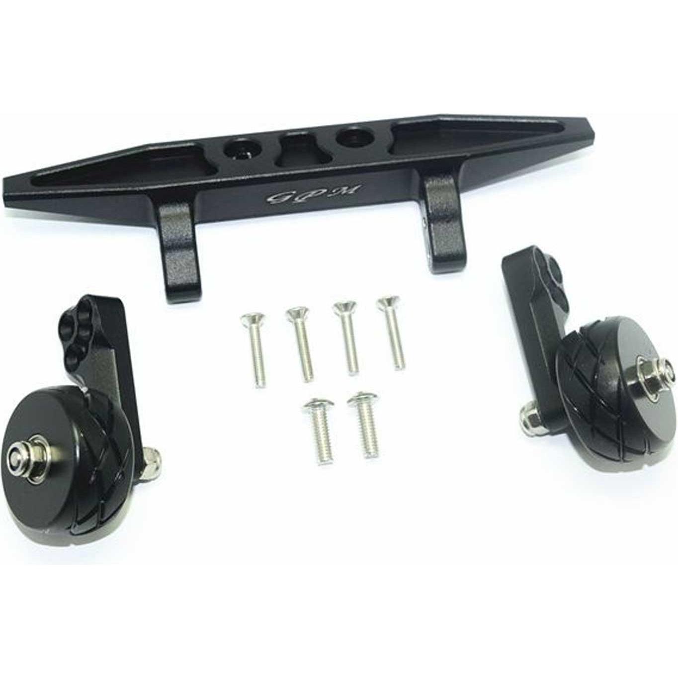 GPM wheelie-bar posteriore in alluminio nero trx rustler 4x4