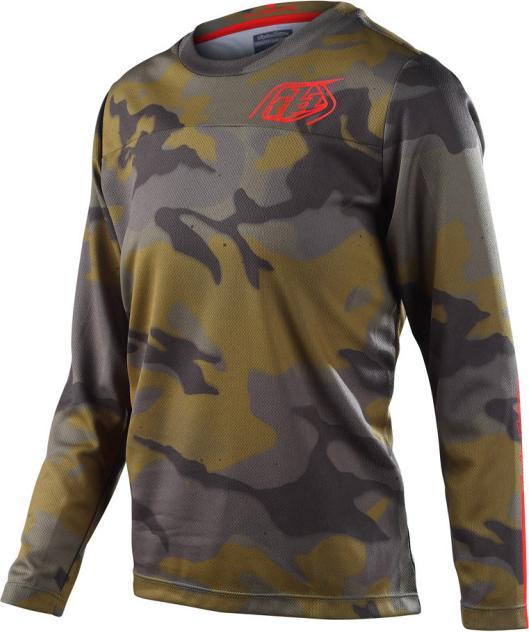 Produktbild Troy Lee Designs Flowline LS Jersey, Spray Camo, army, youth L (L)