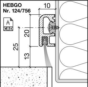 Image du produit Hebgo Profilés de maintien 124/126