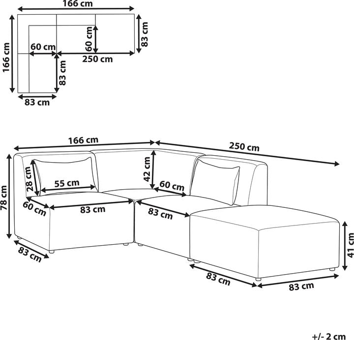 Produktbild Beliani Lemvig (Ecksofa)