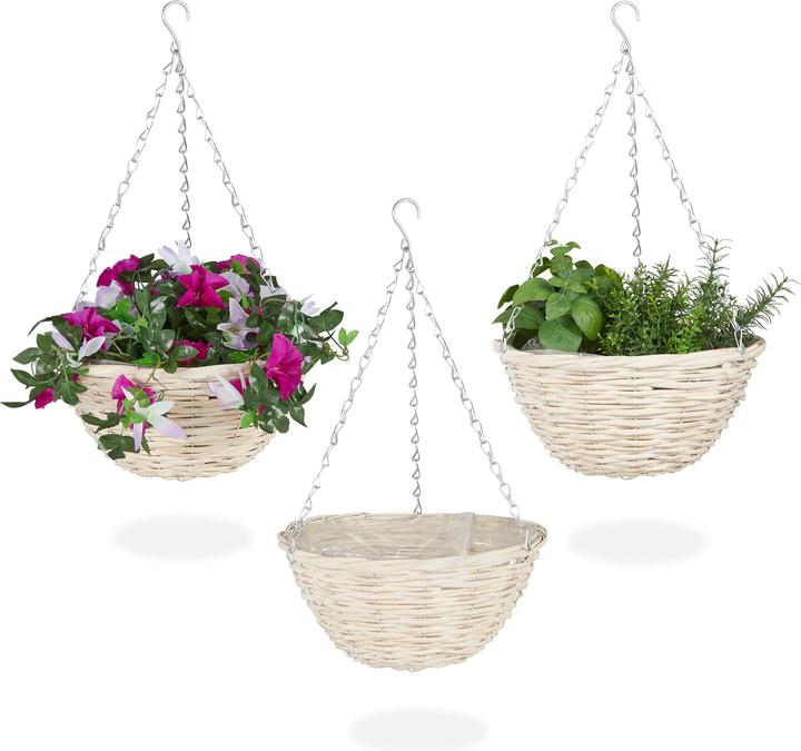 Produktbild Relaxdays Blumenampel (25 cm)
