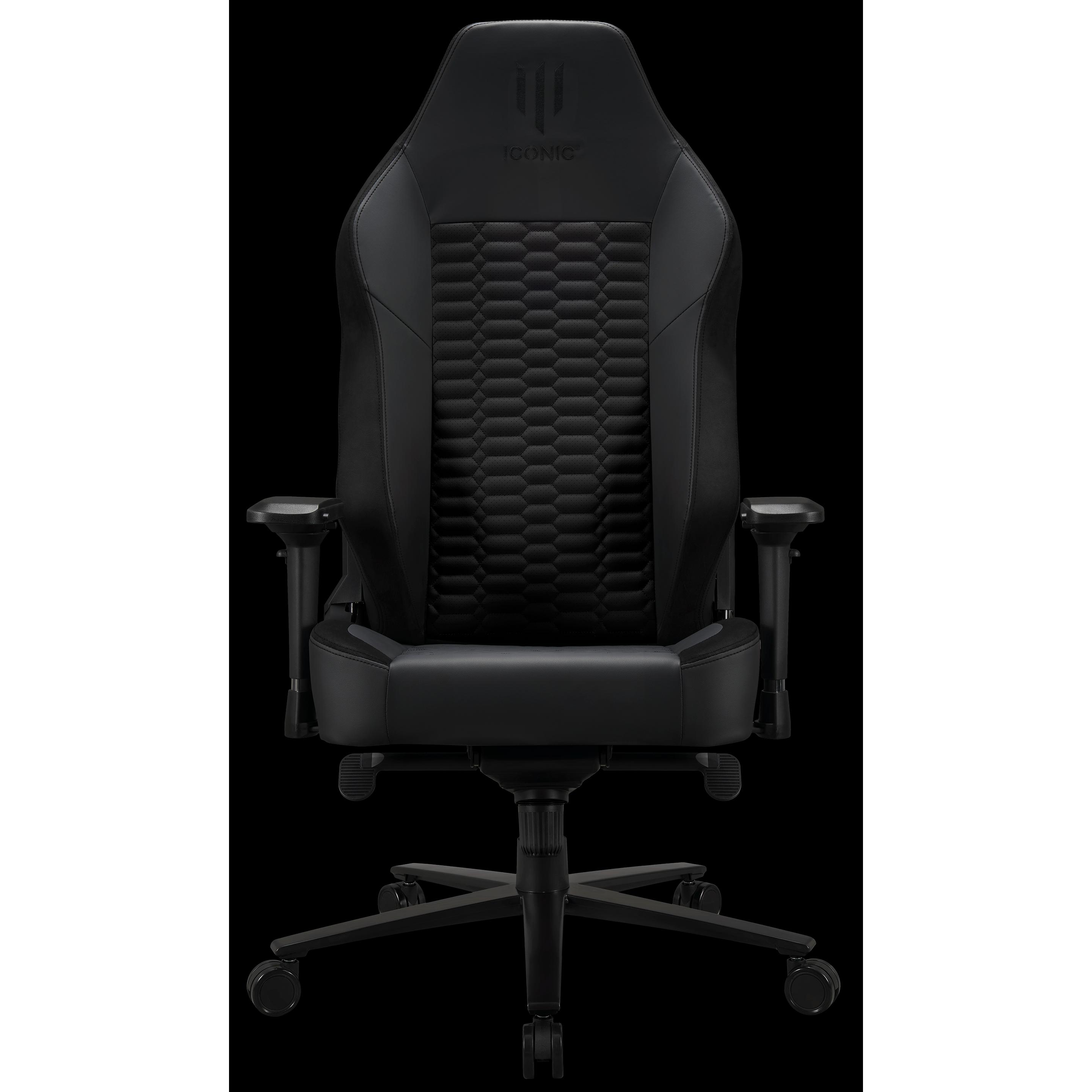Subsonic Apollon Classic / Black Metal Black seat + Black logo, Gaming Stuhl, Schwarz