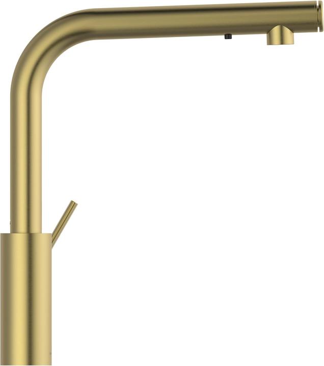 Actual product image Ideal Standard IDS Küchenarmatur GUSTO Ausl 232mm L-Auslauf m Seife bru gold