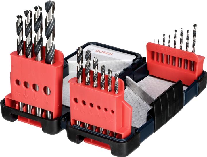 Produktbild Bosch Professional Zubehör HSS-Spiralbohrer-Set, PointTeQ, 18-tlg., ToughBox, 1–10 mm (1 mm, 1.5 mm, 2 mm, 2.5 mm, 3 mm, 3.5 mm, 4 mm, 4.5 mm, 5 mm, 5.5 mm, 6 mm, 7 mm, 8 mm, 9 mm, 10 mm)