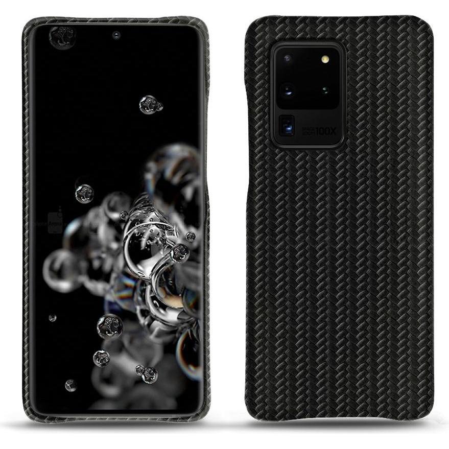 Noreve Lederschutzhülle (Samsung Galaxy S20 Ultra 5G), Smartphone Hülle, Schwarz