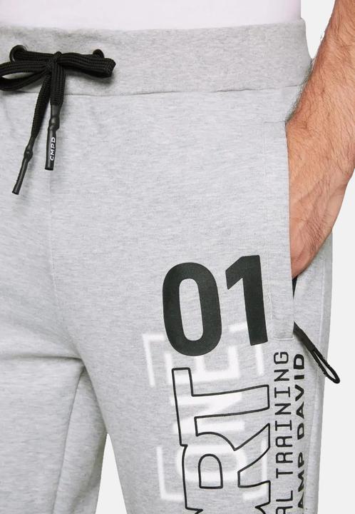 Produktbild Camp David Hose Jogginghose mit Rubber Prints und Elastikbund mit Tunnelzugband in Regular Fit (M)