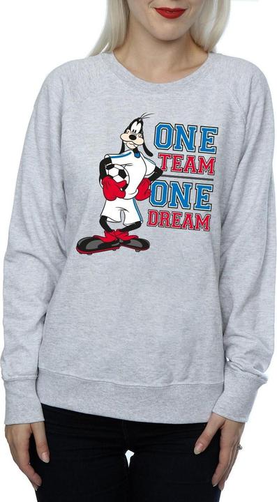 Actual product image Disney Womens/Ladies Goofy One Team One Dream Sweatshirt (XL)