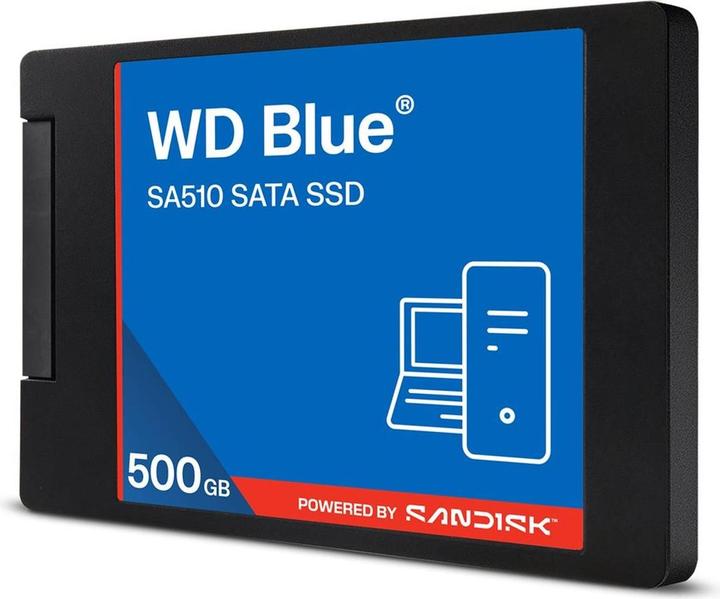 Actual product image SANDISK SSD Blue SATA 500GB 2.5 (500 GB, 2.5")