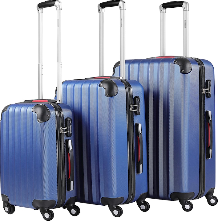 Monzana Kofferset (89 l, Handgepäck (bis 50l), M (50 - 90l), L (90 - 115l))