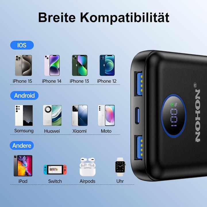 Produktbild Nohon Powerbank (10000 mAh, 22.50 W)