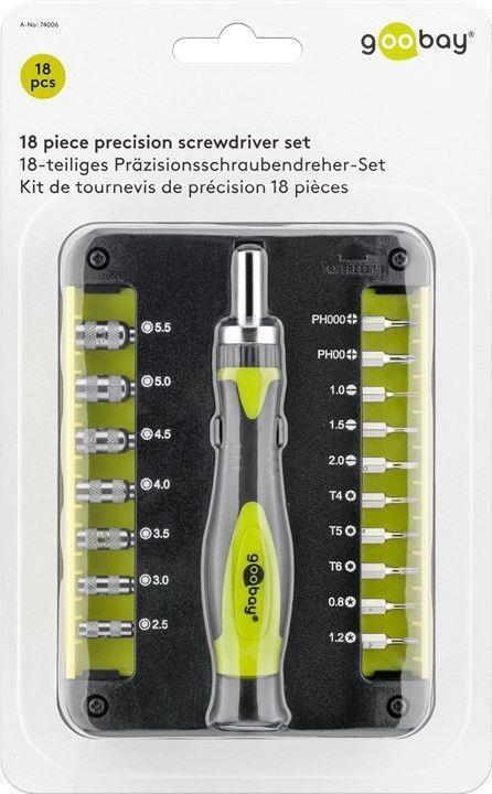 Image du produit Goobay 74006 Tournevis manuel Tournevis multi-embouts Tournevis de précision (Torx (TX))