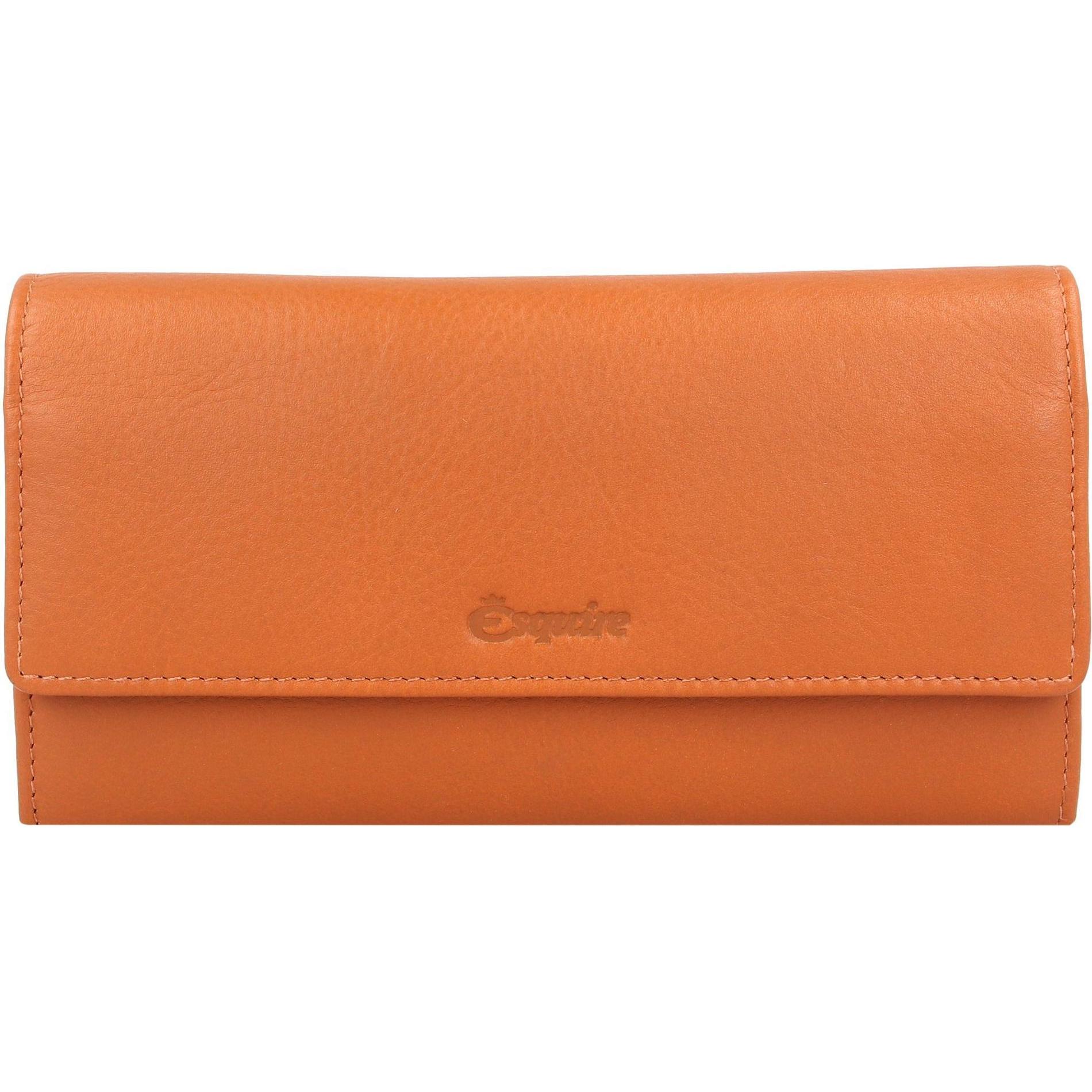 Esquire, Damen, Portemonnaie, Peru Geldbörse RFID Leder 18,5 cm, Braun