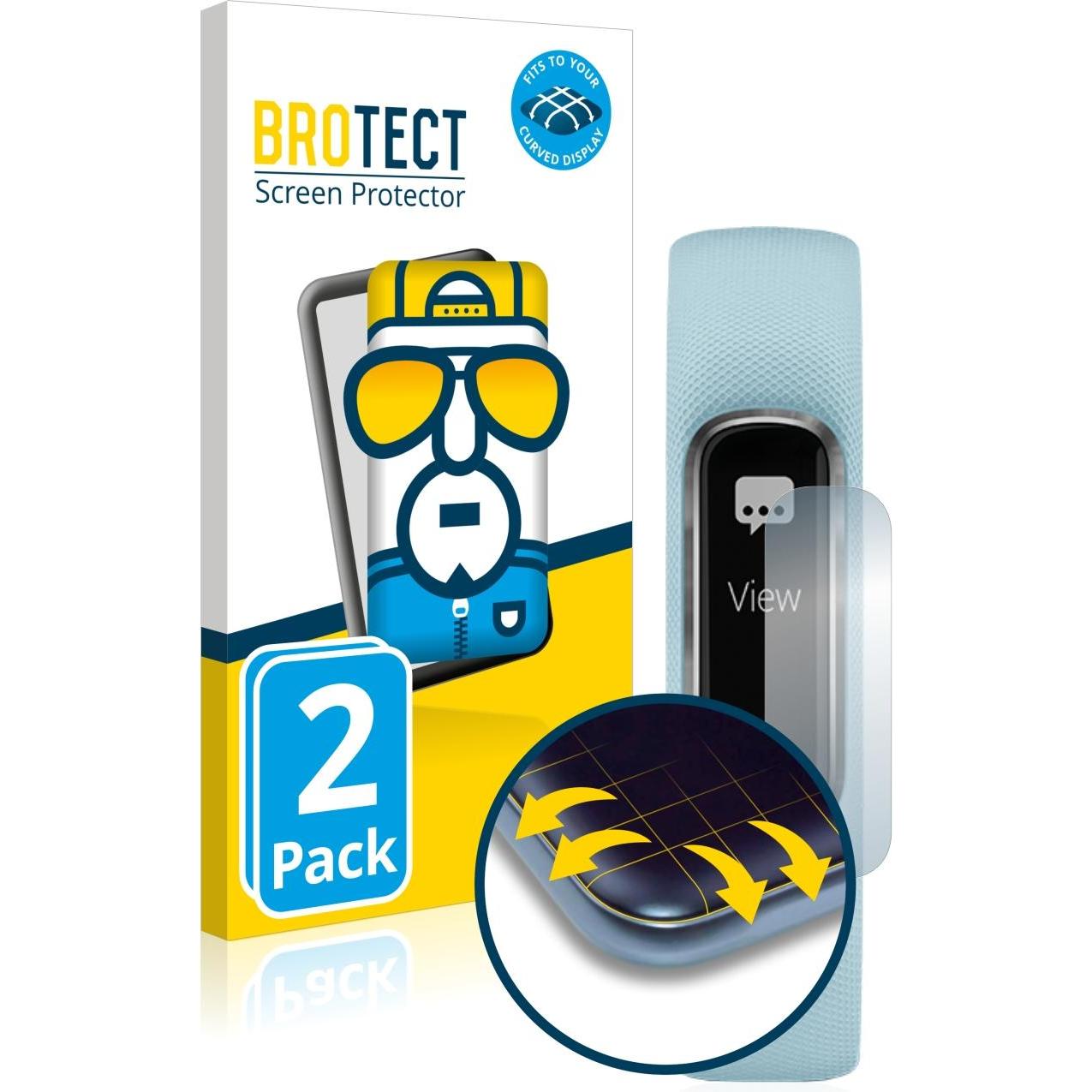 BROTECT Full-Cover Displayschutz, Smartwatch Schutzfolie, Transparent
