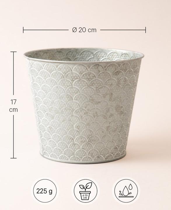 Image du produit Esmée Pot de fleurs / cache-pot Orient, tôle (20 cm)