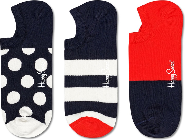 Actual product image Happy Socks Big Dot No Show (pack of 3, 36 - 40)