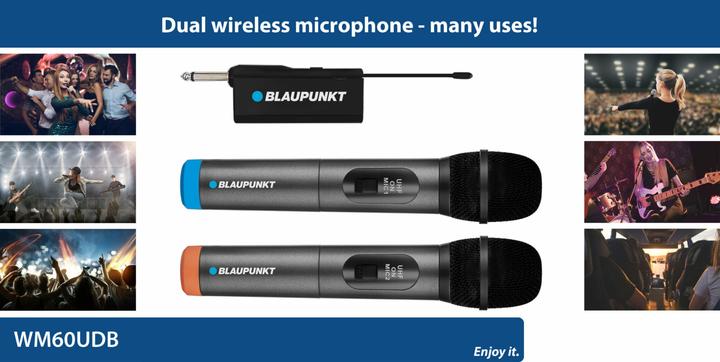 Image du produit Blaupunkt Microphone UHF podwójny (WM60UDB)