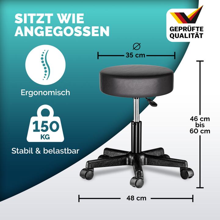 Image du produit Casaria Tabouret roulant