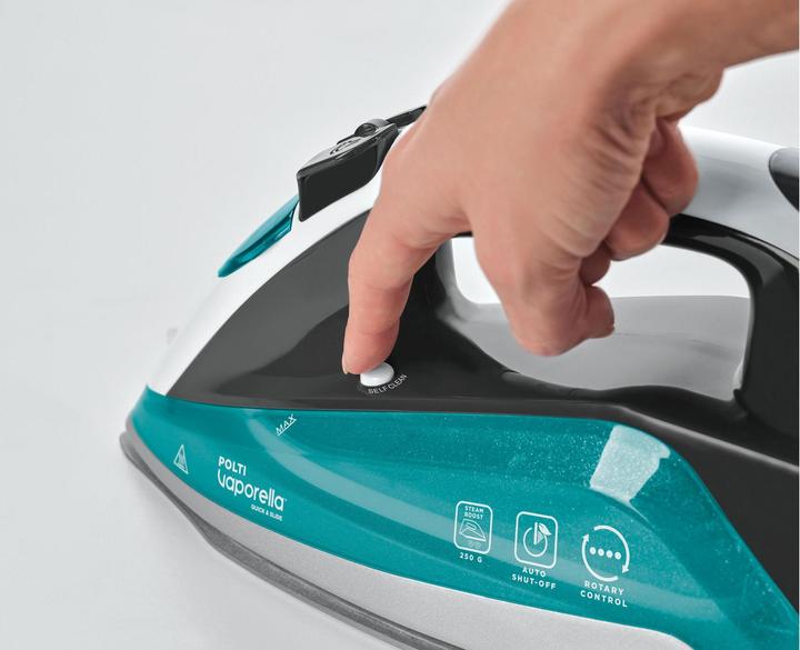Actual product image Polti Iron PLEU0253 Vaporella Quick & Slide QS220 Steam Iron, 2400 W, Water tank capacity 350 ml, Cont (250 g/min)