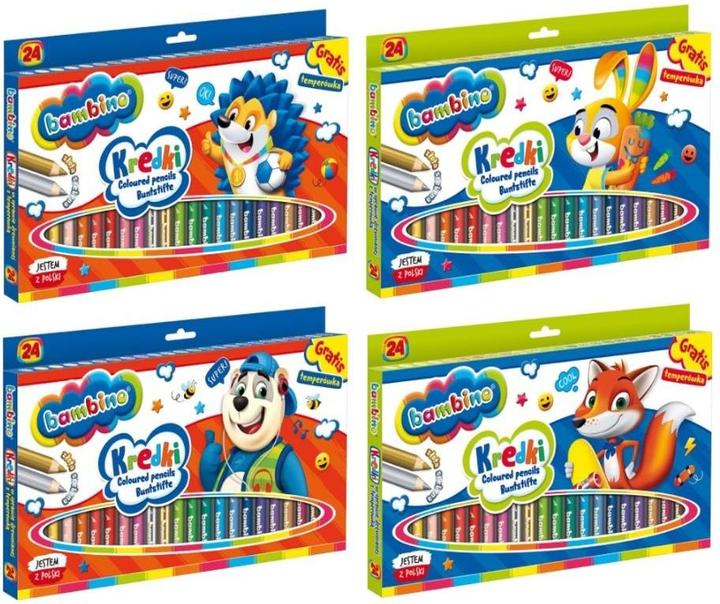 Produktbild Nenurodyta Bleistifte BAMBINO, 24 Farben (24x)