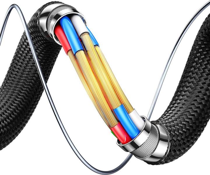 Actual product image Joyroom S-A60 Fast Charging Cable USB-C to Lightning 30W – 1.2 m, Black (1.20 m, USB 2.0, 30 W)