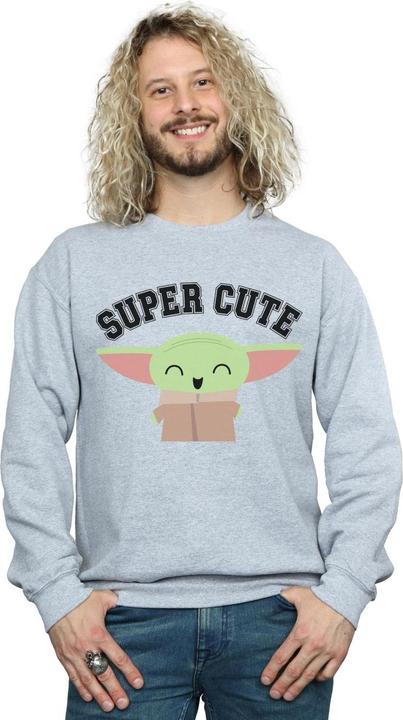 Actual product image Star Wars Mens The Mandalorian Super Cute Sweatshirt (XXL)