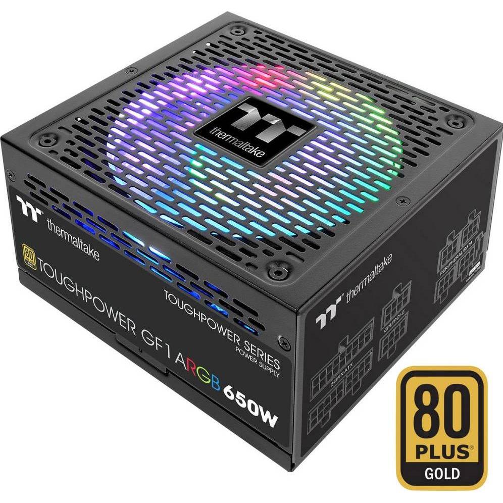 Thermaltake Toughpower GF1 ARGB (650 W), PC Netzteil, Schwarz