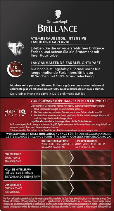 Produktbild Schwarzkopf Brillance Intensiv-Color-Creme (849 Herbstbraun)