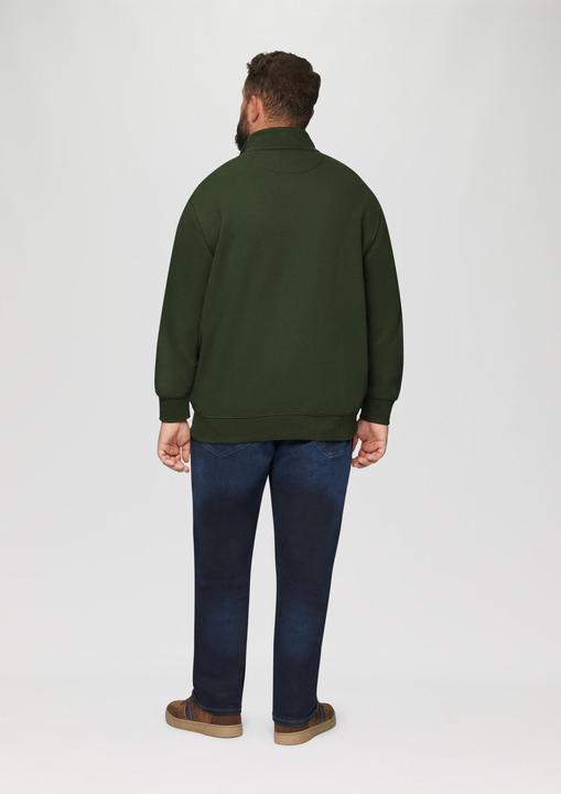 Produktbild s.Oliver Sweatshirt Jacke Sweatjacke mit Stehkragen (4XL)