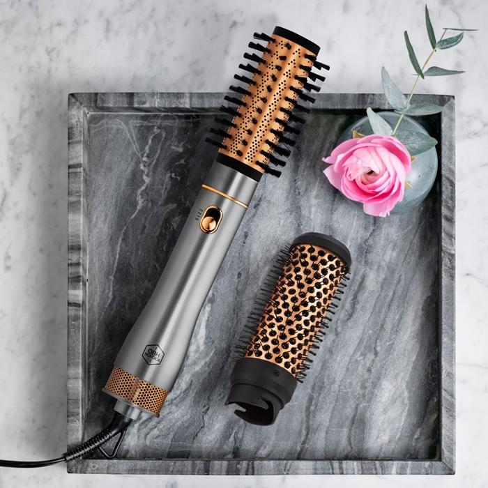Immagine prodotto OBH Nordica Keratin Care Hot Air Styler Spazzola ad aria calda Oro caldo, Acciaio inossidabile 3 m
