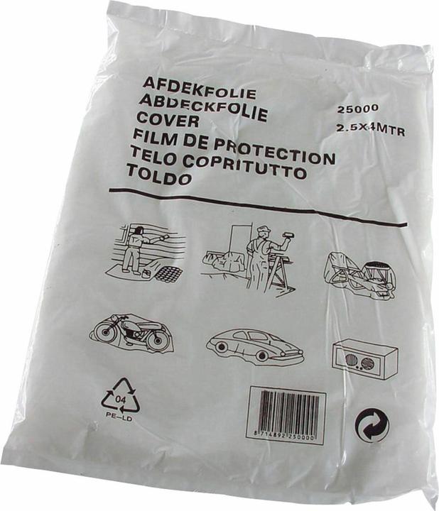 Extol Film di mascheratura per pittura, 4x5m, trasparente, PE (4 m, 5000 mm)